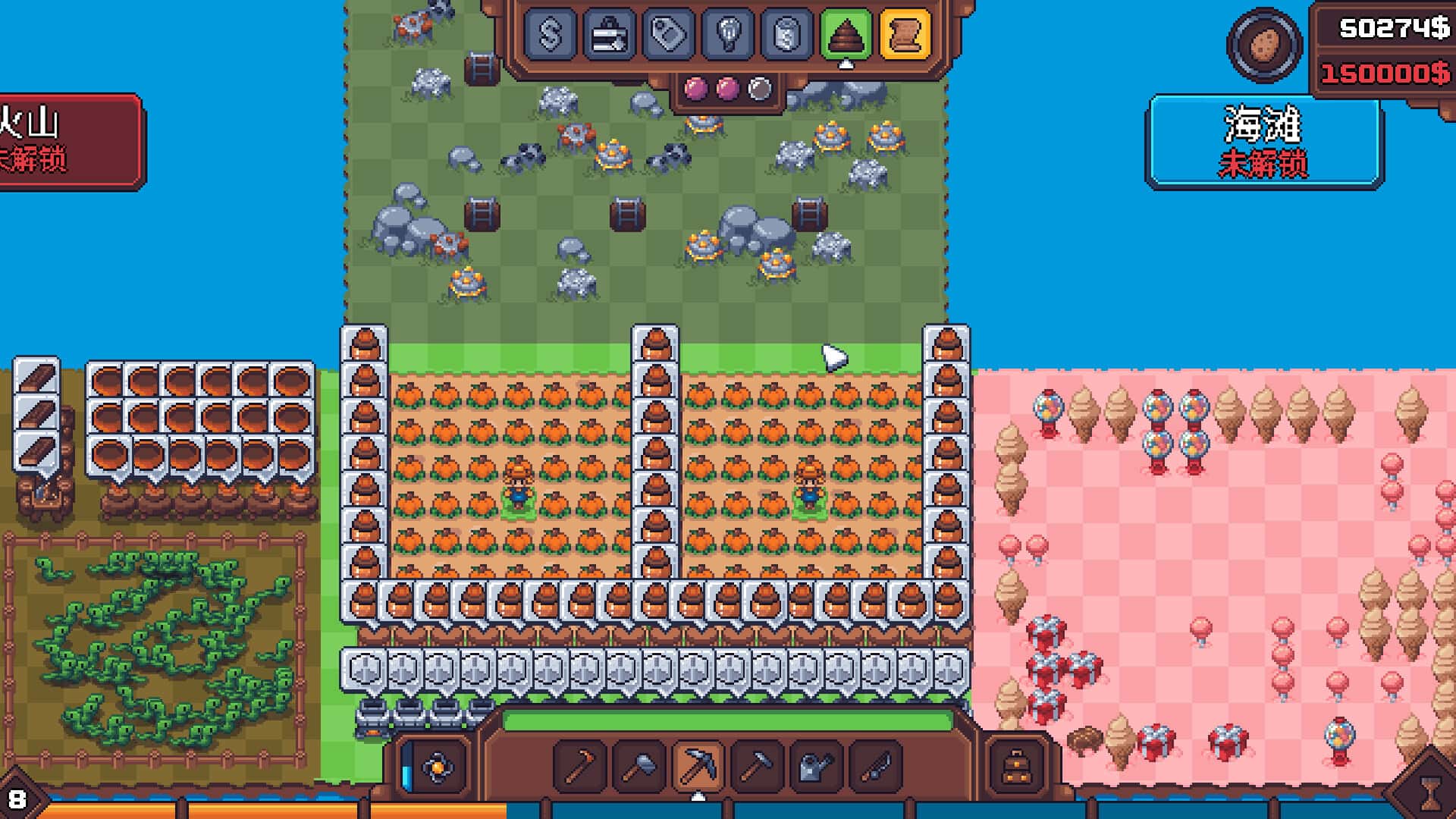 STEAM学习 另一个肉鸽农场 Another Farm Roguelike Rebirth 中文版 160M